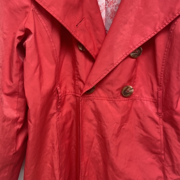 Guess Vintage Red Trench Coat - Picture 2 of 8